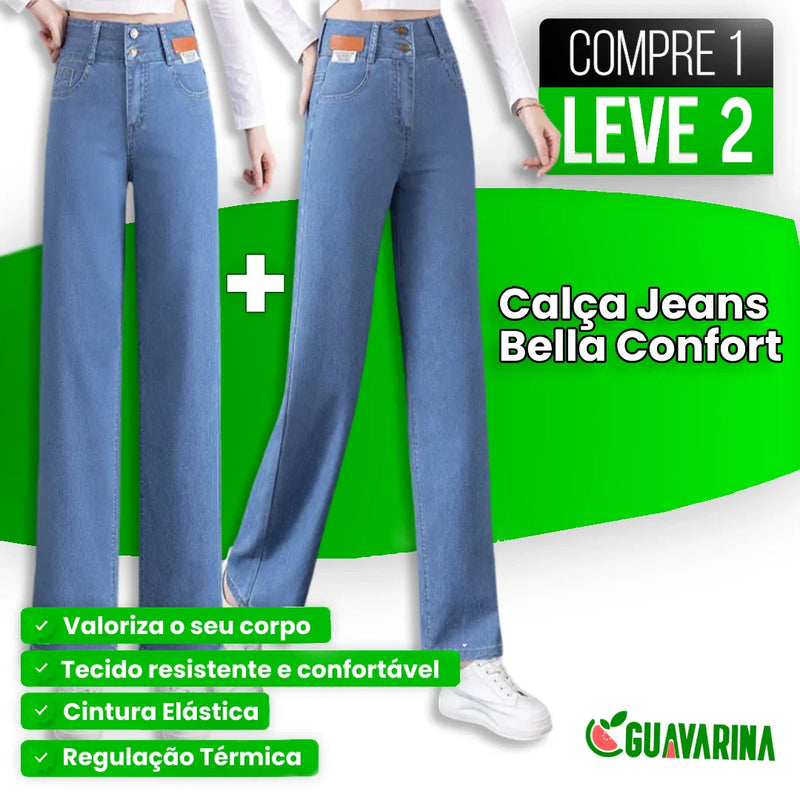 [COMPRE 1 LEVE 2] Calça Jeans Bella Confort (A Mais Soltinha e Fresca!)