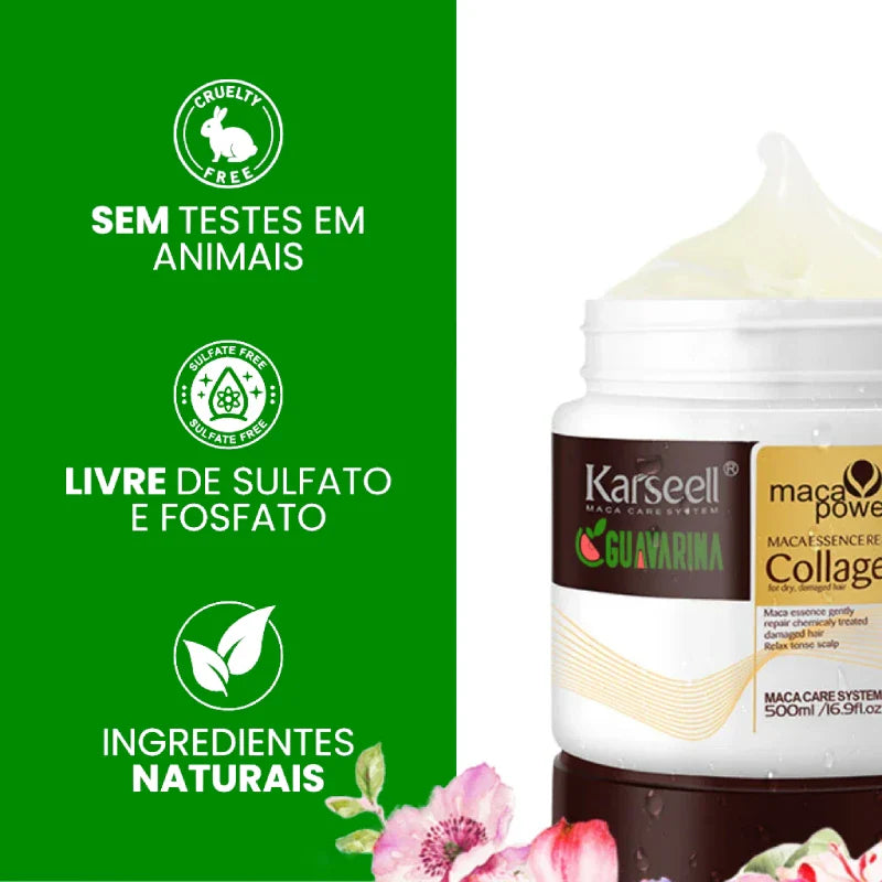 [COMPRE 1 LEVE 2] Máscara de Colágeno Alemã Karseell (Restauração Completa e Duradoura!) + BRINDE: 2 Óleos Maca