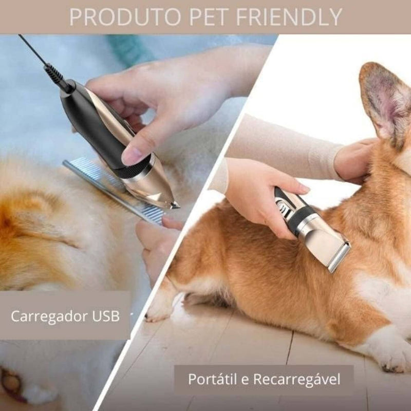 Máquina de Tosar Pet Furry™ + Guia de Tosa em casa para Iniciante