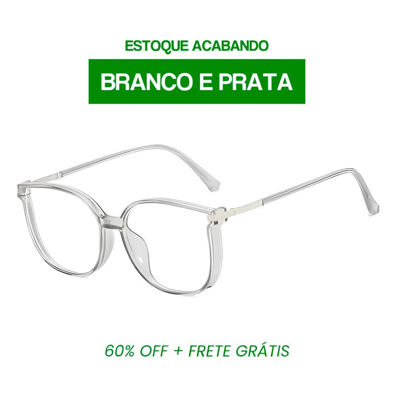 Compre 1 Leve 2 | Óculos Multifocal Diamond Life (Se Adapta Ao Seu Grau!) + BRINDE Especial: Capinha