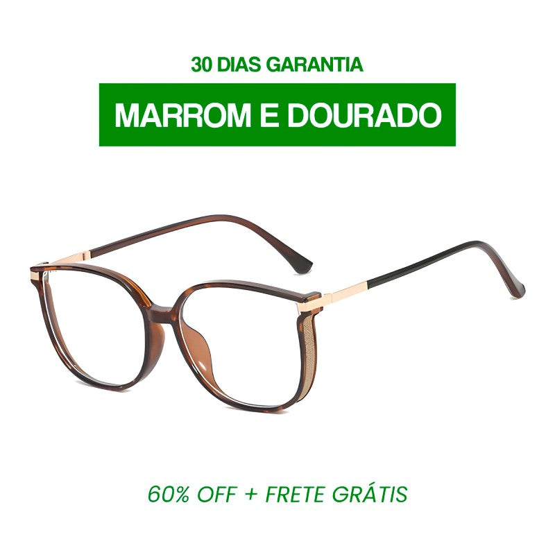 Compre 1 Leve 2 | Óculos Multifocal Diamond Life (Se Adapta Ao Seu Grau!) + BRINDE Especial: Capinha