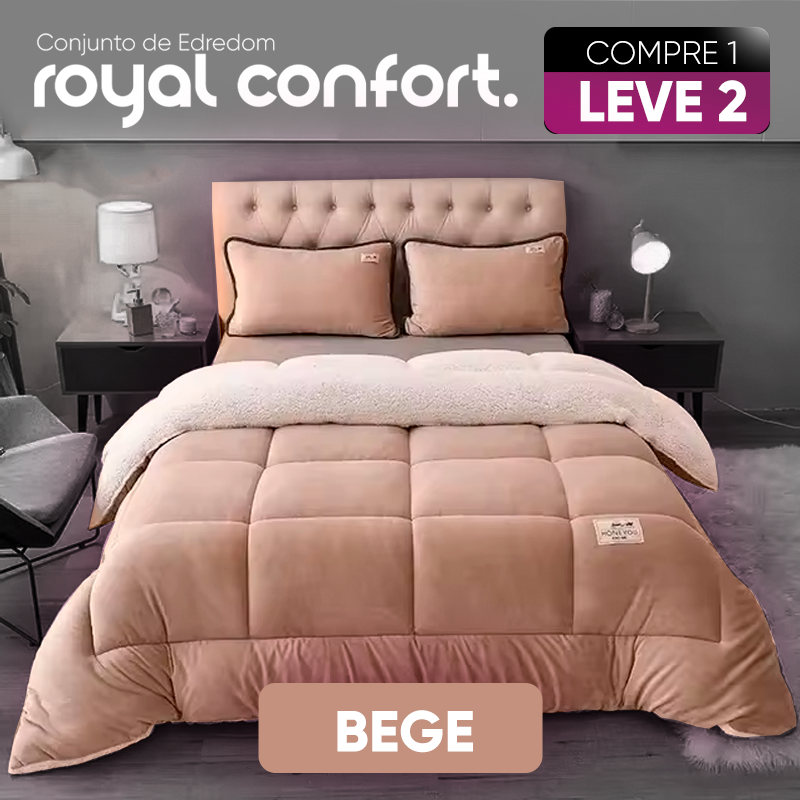 [COMPRE 1 LEVE 2] Conjunto Edredom Royal Confort (Sinta-se Dormindo Em Um Palacio!) + BRINDE: 2 Fronhas