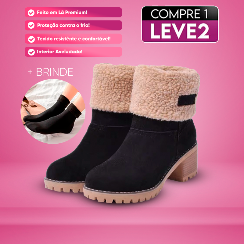 [COMPRE 1 LEVE 2] Bota Forrada em Lã IceShield (Proteção Total e Antiderrapante) + BRINDES ESPECIAIS!