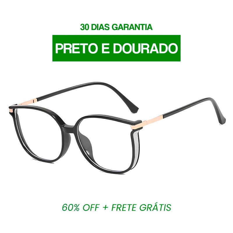 Compre 1 Leve 2 | Óculos Multifocal Diamond Life (Se Adapta Ao Seu Grau!) + BRINDE Especial: Capinha