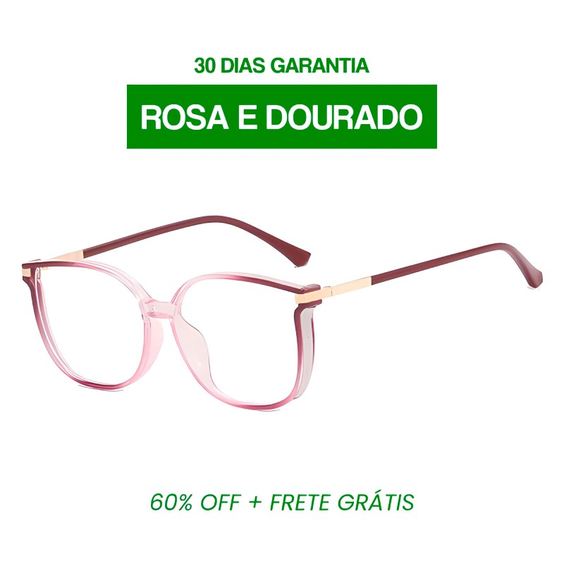 Compre 1 Leve 2 | Óculos Multifocal Diamond Life (Se Adapta Ao Seu Grau!) + BRINDE Especial: Capinha