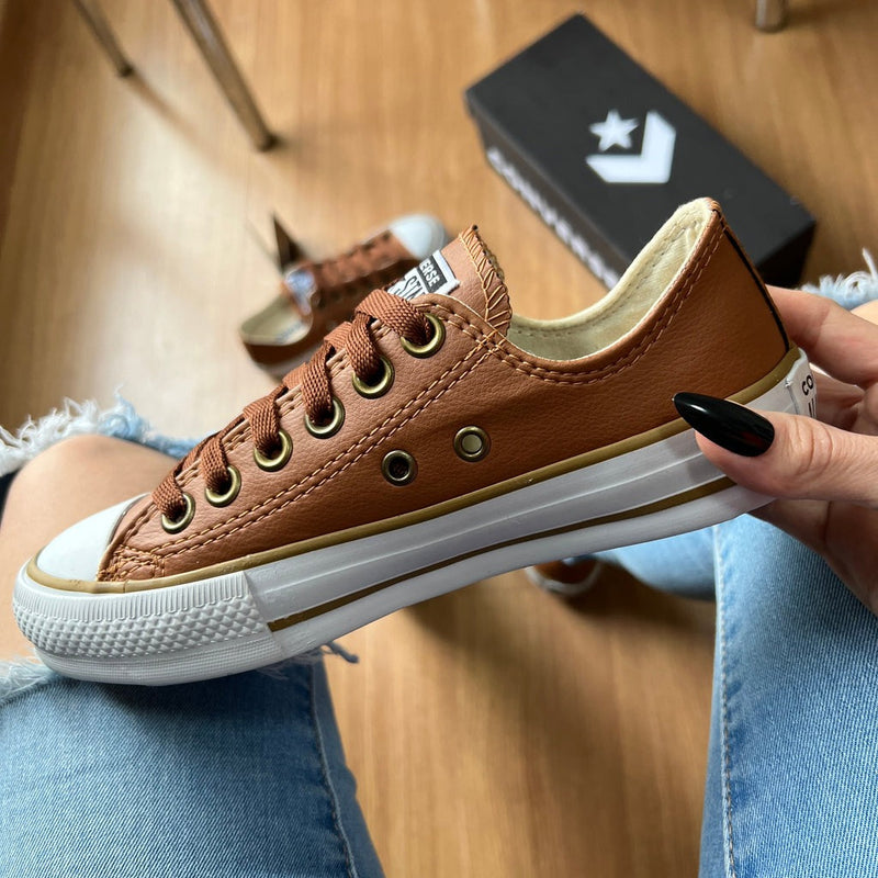 [PROMOÇÃO EXCLUSIVA] Últimas Unidades Tênis All Star Caramelo Feminino Courino Premium