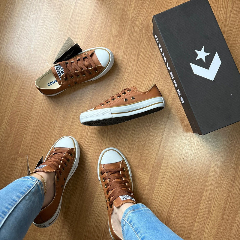 [PROMOÇÃO EXCLUSIVA] Últimas Unidades Tênis All Star Caramelo Feminino Courino Premium