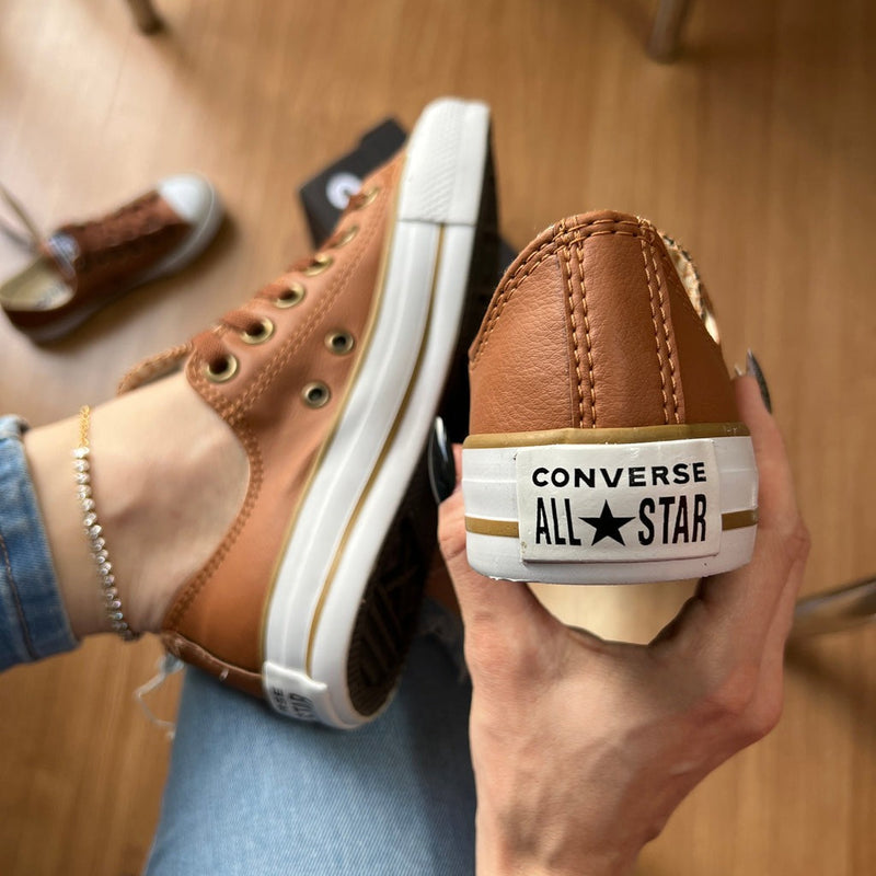 [PROMOÇÃO EXCLUSIVA] Últimas Unidades Tênis All Star Caramelo Feminino Courino Premium