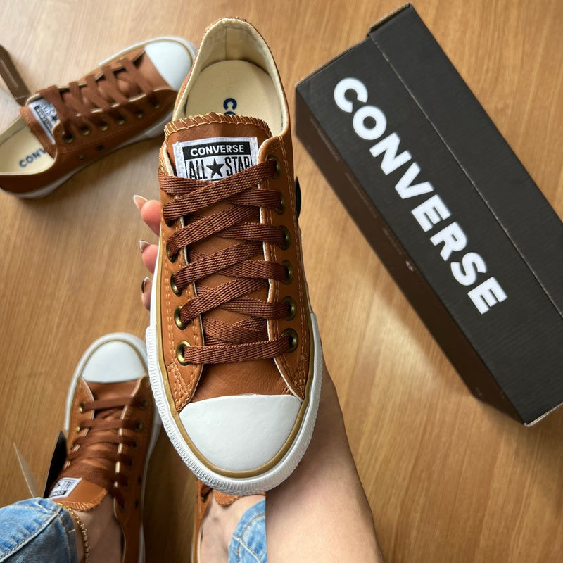 [PROMOÇÃO EXCLUSIVA] Últimas Unidades Tênis All Star Caramelo Feminino Courino Premium