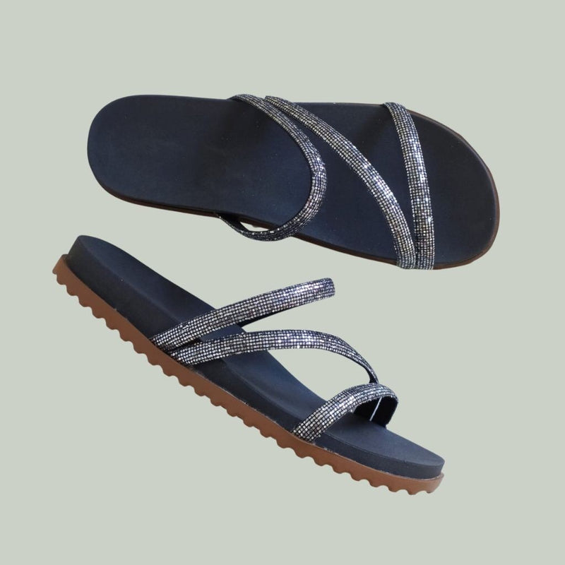 Sandália Papete Birken - Tiras Flatform