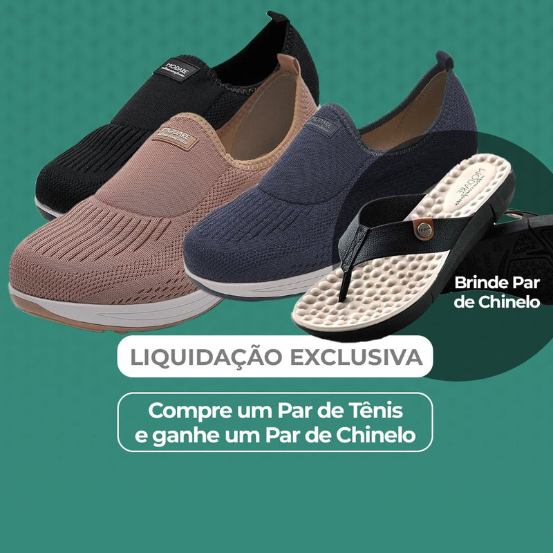 Tênis Ortopédico Modare + Chinelo Massageador [BRINDE]