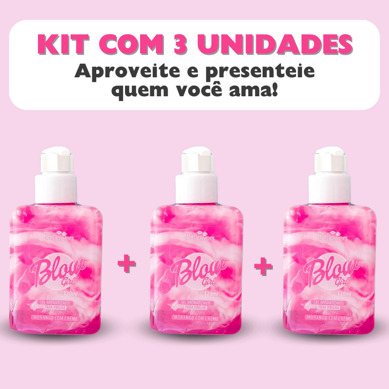 Pink Blow Girl | Gel Creme Aromatizante para Área Íntima